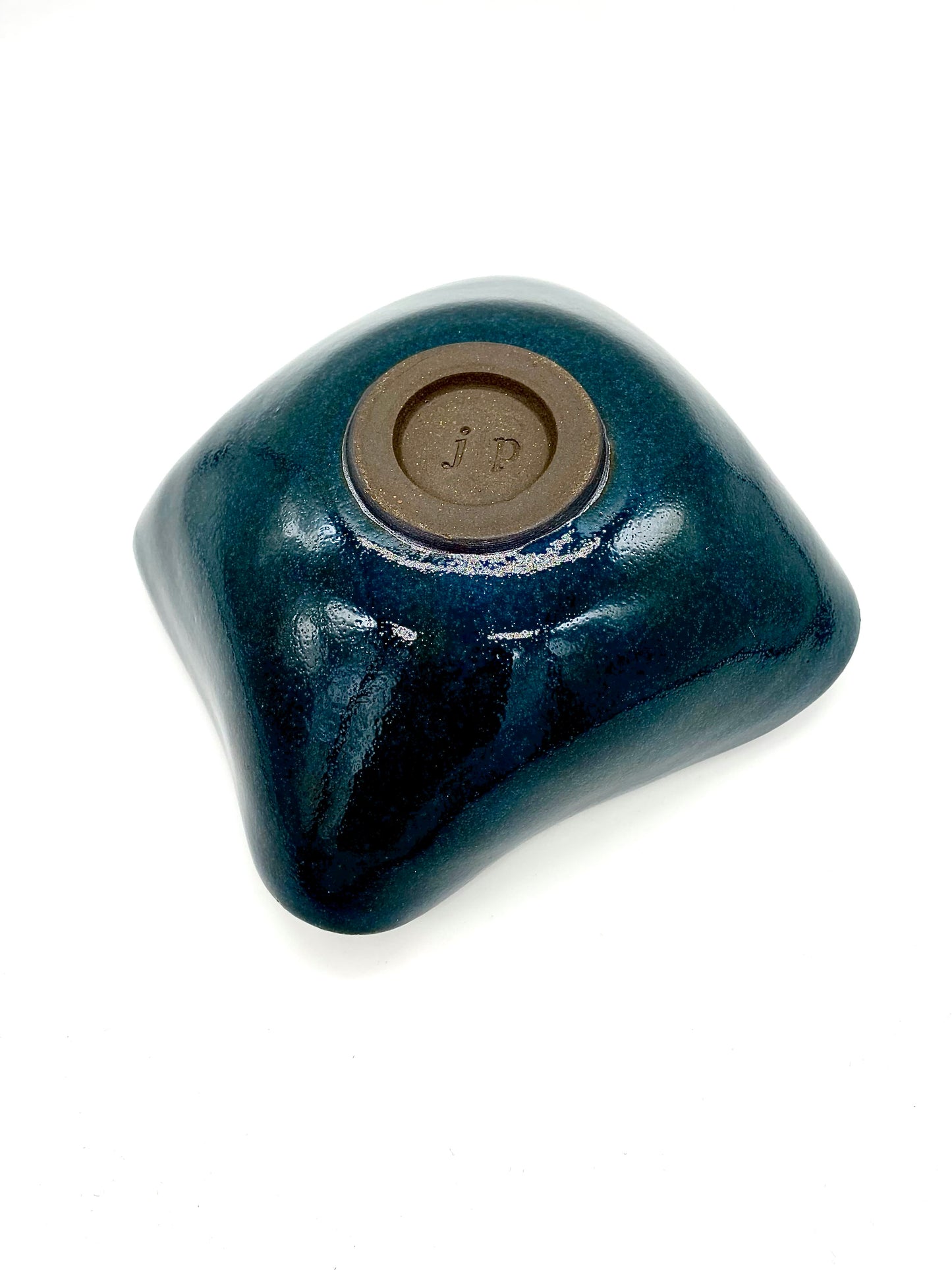 Dark Denim Squiggle Bowl