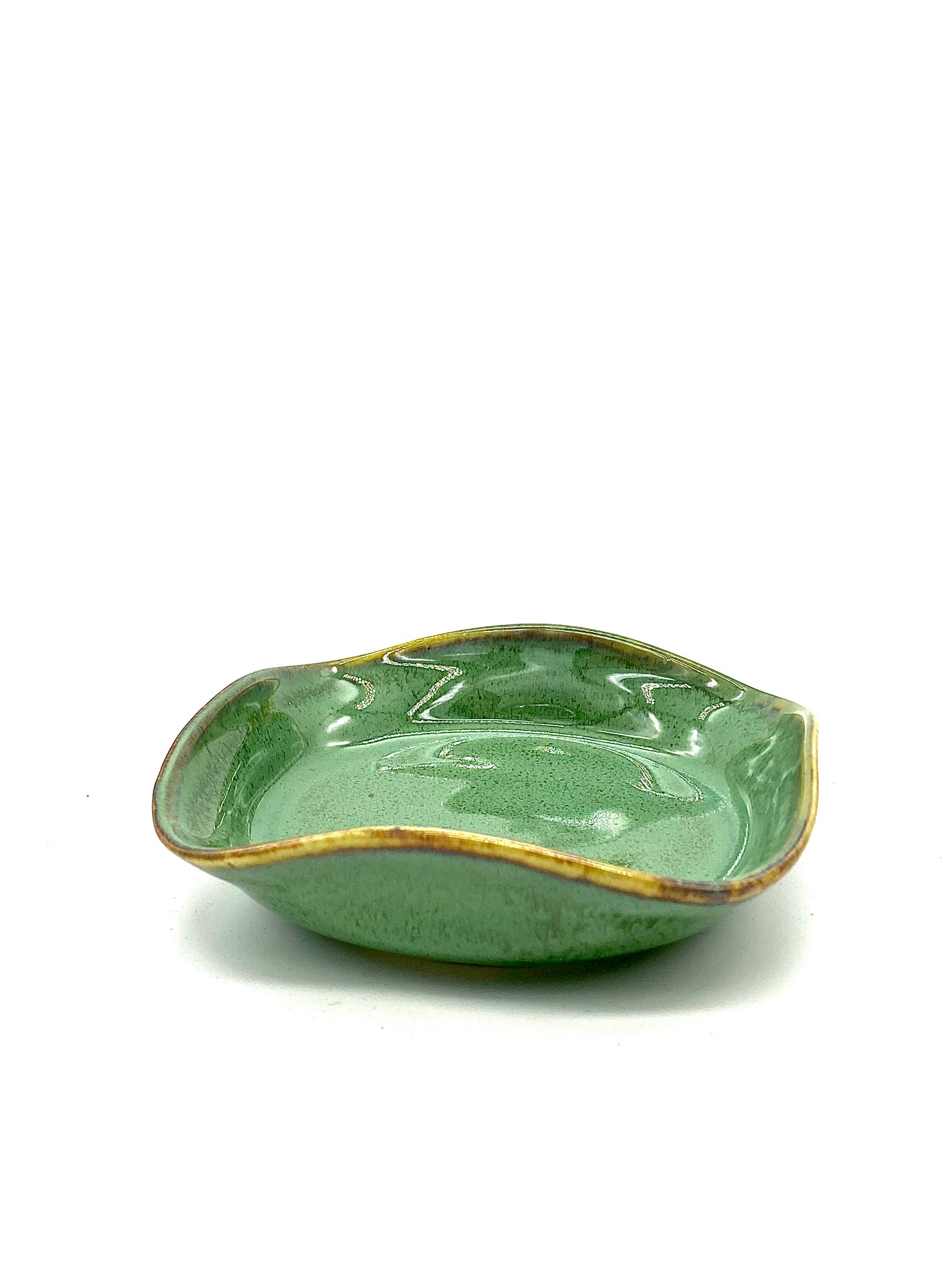 Shiny Seafoam Wavy Bowl